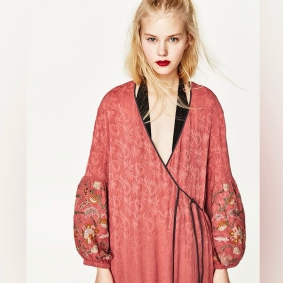 Zara bell sleeve kimono cover up , dress size Small - Picture 2 of 16